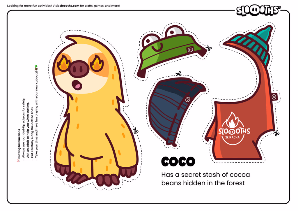 Coco cutout sheet