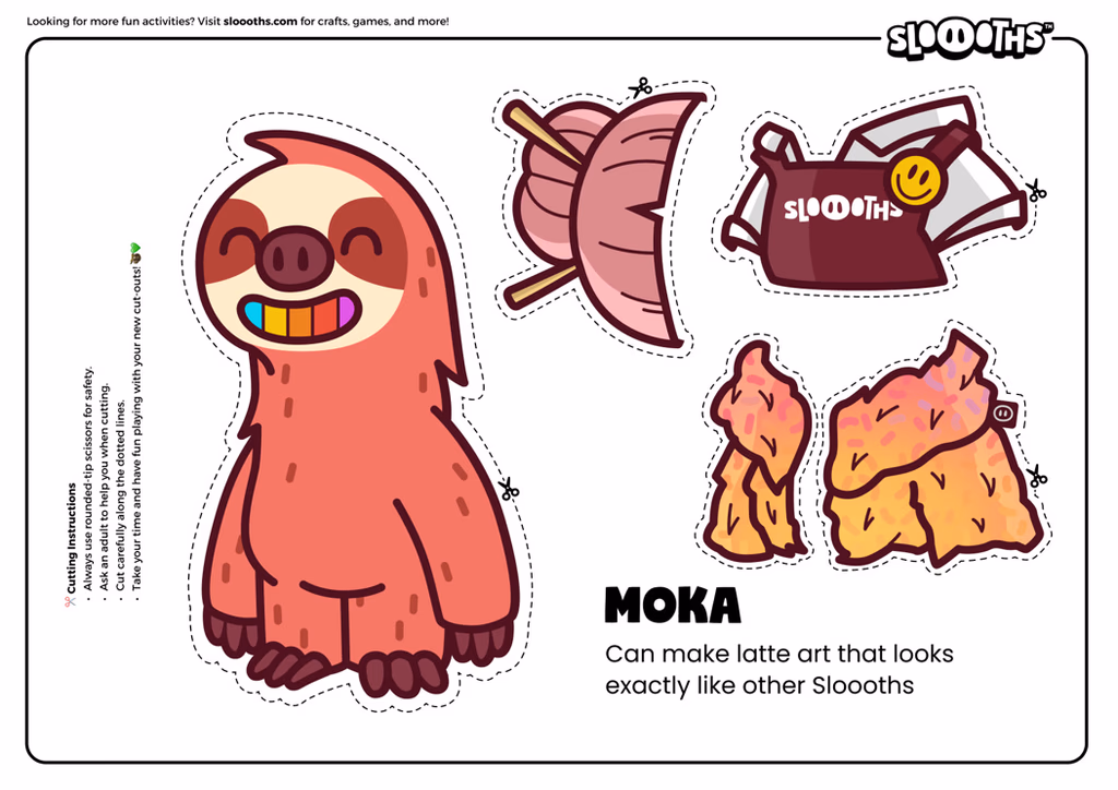 Moka cutout sheet