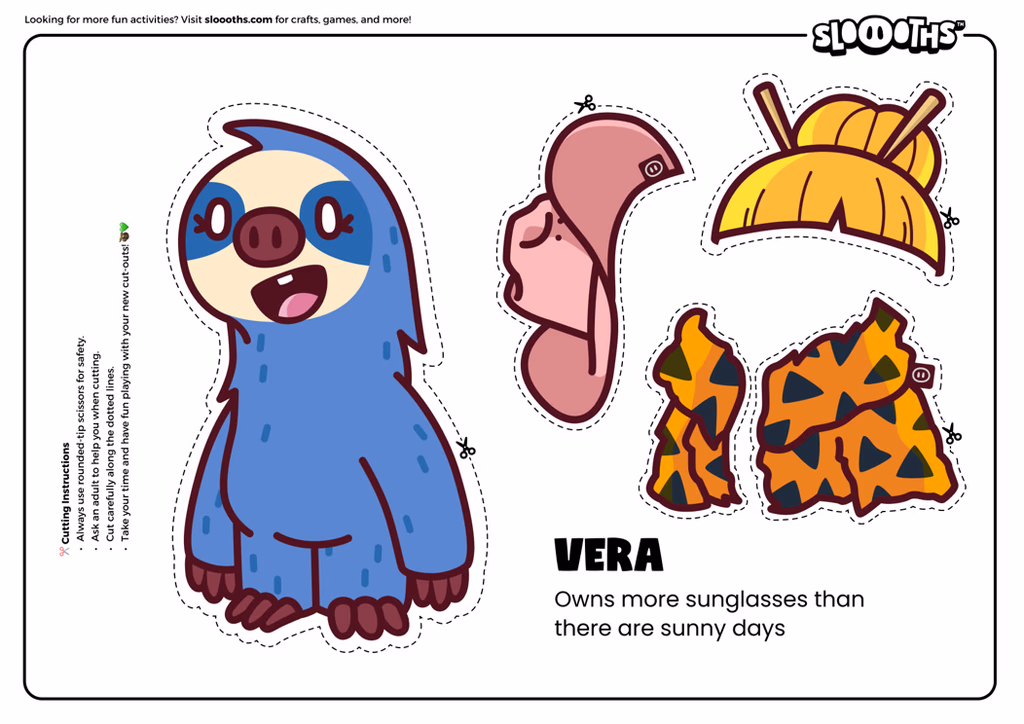 Vera cutout sheet