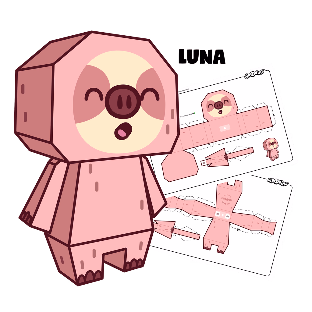 Luna papercraft