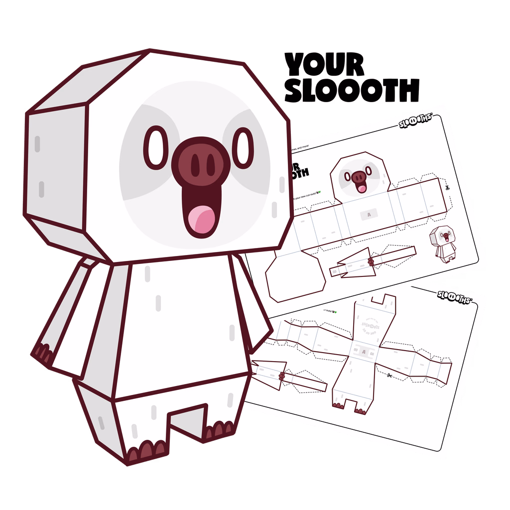 Your Sloooth papercraft
