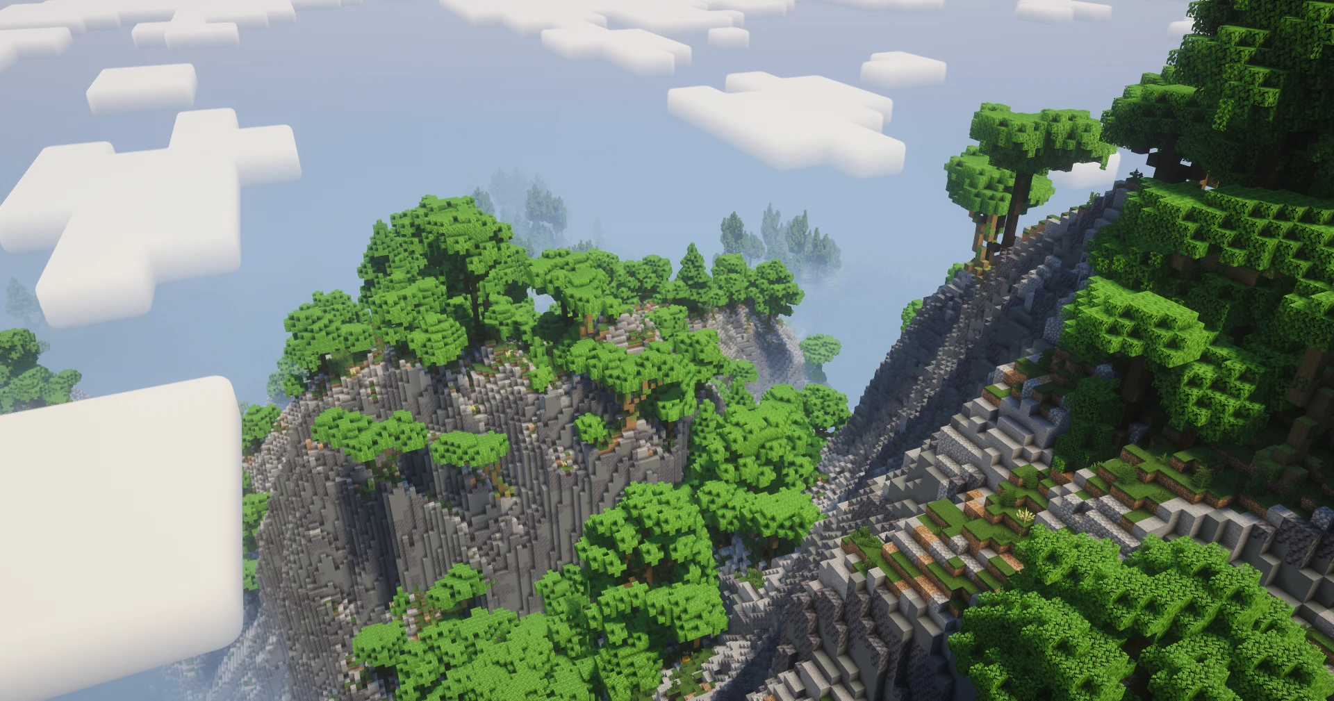 Mermaid's Gate II — a second view of the coastal landmark in the Slooothville Minecraft world